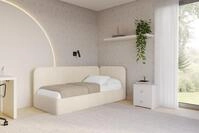 ALTDECOR Jugendbett ELSY (Jugendbett mit Bettkasten und Lattenrost, Polsterbett ohne
