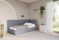 ALTDECOR Jugendbett AURY (Jugendbett mit Bettkasten und Lattenrost, Polsterbett...