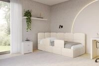 ALTDECOR Jugendbett KIVY (Jugendbett mit Bettkasten und Lattenrost, Polsterbett ohne