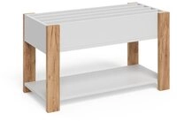 VitaliSpa&reg; B&uuml;cherregal Malia, Wei&szlig;/Artisan, 80 x 46 cm, 1-tlg.