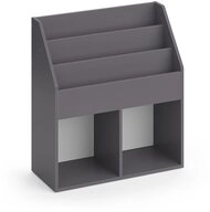 Vicco B&uuml;cherregal Luigi, Grau, 72 x 79 cm, 1-tlg.