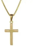 trendor Kreuzkette 75276, Kreuz-Anh&auml;nger Gold 585 (14 Kt) + Goldplattierte...