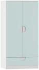 en.casa Kinderkleiderschrank &raquo;Sandnes&laquo; mit Schublade 123x60x40 cm...