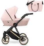 KUNERT Kombi-Kinderwagen Ivento Premium 2in1 Kinderwagen mit Goldrahmen,...