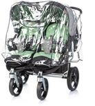 Chipolino Kinderwagen-Regenschutzh&uuml;lle DKT0004, Doppelsitzer Regenhaube, f&uuml;r