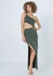 LSCN by LASCANA One-Shoulder-Kleid gr&uuml;n 46
