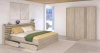Parisot Schlafzimmer-Set Parisot Escale, (3-tlg), Einsatz im Kleiderschrank...