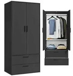 mokebo Kleiderschrank Der Kleiderheld (80x180x51 cm, 2-t&uuml;rig, 2 Schubladen & 2