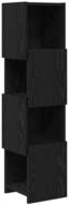 vidaXL Eckschrank Eckschrank 25,5x25x102cm Holzwerkstoff Schwarz Eichen-Optik...