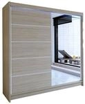 MIRJAN24 Kleiderschrank Talin III (mit Spiegel, Kleiderstange, Schiebet&uuml;ren)