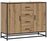 vidaXL Sideboard Sideboard Artisan-Eiche 92 x 35 x 76 cm Holzwerkstoff (1 St)