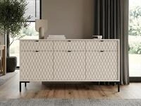 Beautysofa Kommode MONTREAL 150 cm mit dekorative 3D-Fronten (Sideboard mit 3...