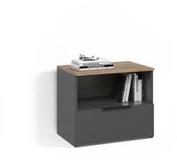 Livinity&reg; Kommode Piave, Anthrazit/Sonoma, mit klappe (1 St)