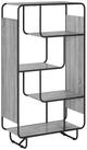 vidaXL Highboard Highboard Sonoma-Grau 80 x 37.5 x 144 cm Holzwerkstoff (1 St)