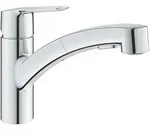 Grohe Standarmatur Start Einhebelarmatur, Quickfix, Niederdruck, chrom...
