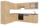 Vicco Winkelk&uuml;che Fame-Line, Goldkraft Eiche/Goldkraft Eiche, 287 x 227 cm, AP...