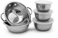 relaxdays Back-Set Sch&uuml;ssel Set Edelstahl, (8-tlg)
