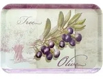 Lashuma Tablett Olivenbaum, Kunststoff, (1-tlg), Gl&auml;sertablett aus Italien...