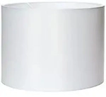 Orion Leuchten Lampenschirm Lampenschirm &Oslash; 30 cm Stoff E27 rund Wei&szlig; wei&szlig; &Oslash;...