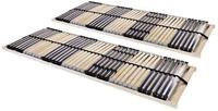 vidaXL Bettgestell vidaXL Lattenroste 2 Stk. mit 42 Latten 7 Zonen 90x200 cm