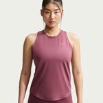 Lauftop NIKE "W NK SWIFT DF TANK STNDRD", Damen, Gr. L, pink smoke, reflective silv,