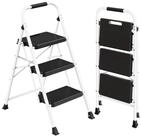 SONGMICS Trittleiter Klapptritt Klappbar, 2 Rutschfeste Stufen, bis 150 kg...