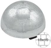 SATISFIRE Discolicht Spiegelkugel halb 40cm Discokugel Spiegel-Halbkugel mit...