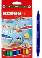 KORES Filzstift Kores&reg; Korello Filzstifte farbsortiert, 10 St.