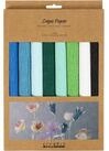 Creotime Kreativset Krepppapier Bastelset 25x60cm 105g, 8 Rollen