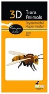 Fridolin 3D-Puzzle 3D Tiere Papiermodell - Biene, Puzzleteile