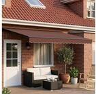 vidaXL Markise vidaXL Elektrische ausziehbare Markise Braun und Anthrazit 5 x 3...