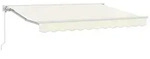 vidaXL Markise Manuell einziehbare Markise Creme 3 x 2,5 m (1-St)