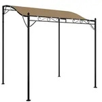 vidaXL Partyzelt Markise Taupe 2x2,3 m 180 g/m2 Stoff und Stahl