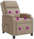 vidaXL Sessel Massage Relaxsessel Cappuccino Kunstleder (1-St)