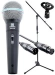 Pronomic Mikrofon Superstar XLR dynamisches Gesangs Mikrofonset (Komplettset),...