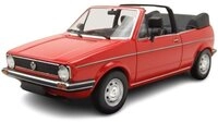 Maxichamps Modellauto VW Golf 1 Cabrio 1979 rot, Ma&szlig;stab 1:43