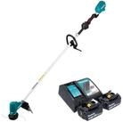 Makita Akku-Rasentrimmer DUR 190 LRF2X9 18 V 300 mm Brushless + 2x Akku 3,0 Ah +