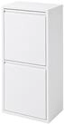 relaxdays M&uuml;lltrennsystem M&uuml;lleimer 3 F&auml;cher 40 l, wei&szlig;