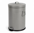 relaxdays M&uuml;lleimer Retro M&uuml;lleimer 20 Liter, grau