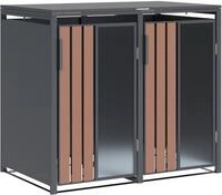 WESTMANN M&uuml;lltonnenbox Status 2, BxTxH: 132x80x116 cm, f&uuml;r 2x240 L M&uuml;lltonnen