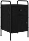 vidaXL Nachtkommode vidaXL Nachttisch Schwarze Eiche 35 x 36,5 x 61 cm...