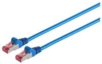 S-Conn Patchkabel cat6A S/FTP PIMF Halogenfrei blau 0,5m LAN-Kabel