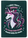 Notizbuch I Wish I Was A Unicorn Embroidered Journal