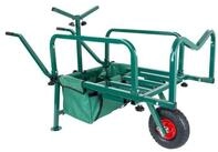 relaxdays Transportkarren Angelwagen Transportwagen mit Tasche, (2-St), gr&uuml;n