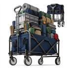 relaxdays Bollerwagen Faltbarer Bollerwagen (1-tlg), blau