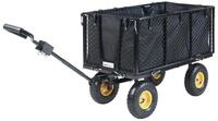 pro.tec Bollerwagen, &raquo;Corropoli&laquo; 112 x 51 cm max. 550 kg Schwarz/Gelb