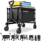 tectake Bollerwagen Handwagen SmartRider faltbar, Profilr&auml;der, Teleskopgriff (1