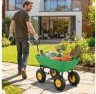 Outsunny Bollerwagen Transportwagen mit Kippfunktion bis 200 kg, Gartenkarre...