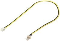 Goobay PC L&uuml;fter Stromkabel/Stromadapter 3 Pin zu 2 Pin 0.3 m - L&uuml;fter-Stecke