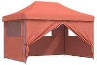 vidaXL Partyzelt Party-Zelt 279 x 410 x 315 cm Terrakotta Oxford-Stoff